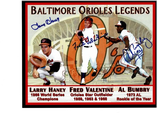 Baltimore Orioles Triple Autographed 8x10 Photo