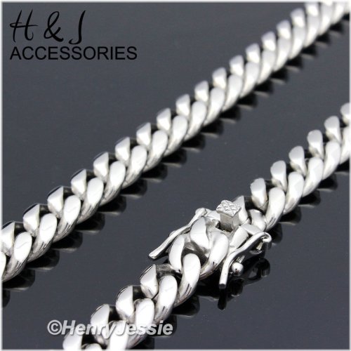 Silver Steel Link Necklace