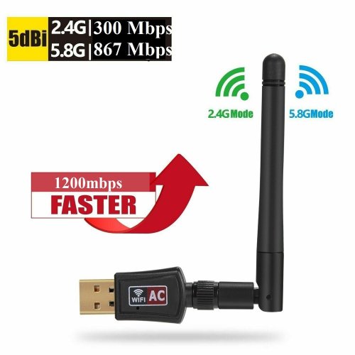 Dual Band WiFi Antenna Adapter - AC1200 Mbps