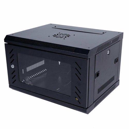 Black Glass Door Server Cabinet