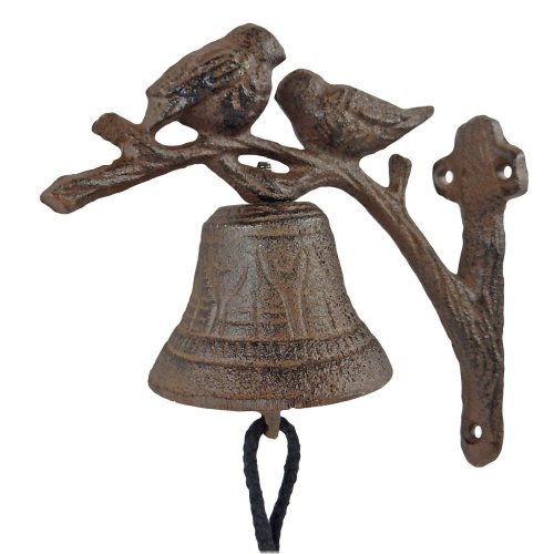 Songbirds Dinner Bell - Rustic Cast Iron Wall Mount