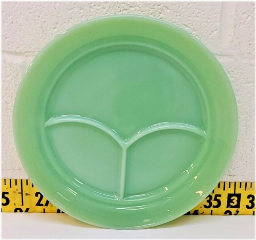 Jadeite Divided Dinner Plate