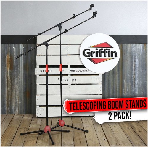 Telescoping Microphone Arm Stand Set