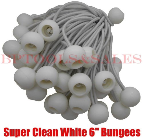 White Ball Tie-Downs Set for Canopies and Tarps