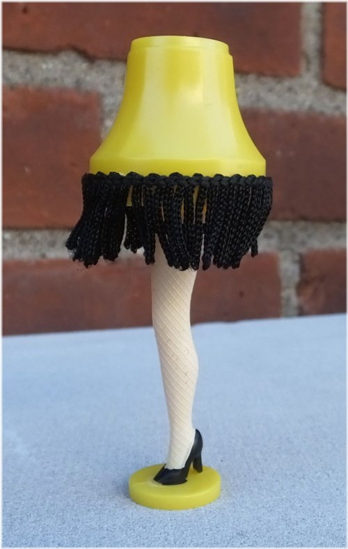 Miniature Leg Lamp Diorama Accessory