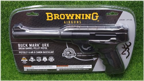 Black Pellet Air Pistol - Umarex Buck Mark URX