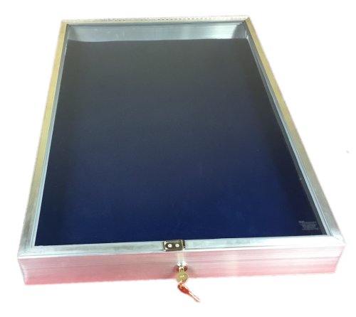 Blue Liner Aluminum Display Case - End Opening 22 x 34 x 3 1/4