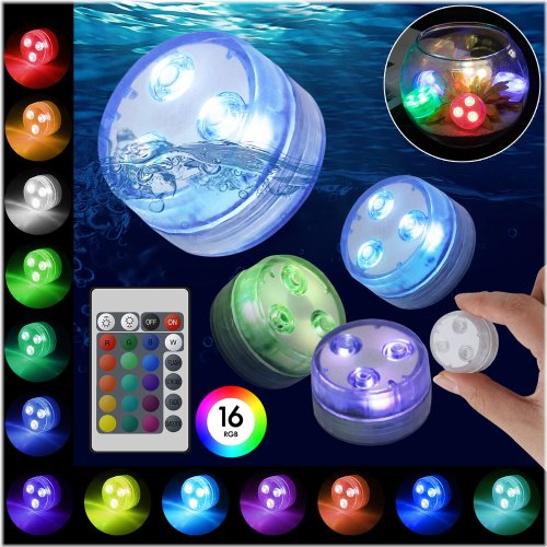 AquaGlow Underwater LED Lights with Remote Control