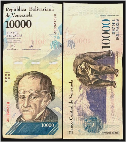 Bolivar Collection - 10000 denomination (2017)