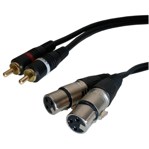 StereoLink Shielded Audio Patch Cable - Dual XLR to RCA