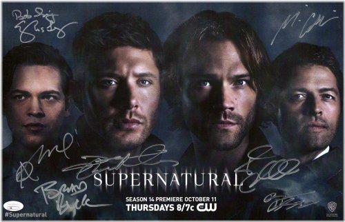 Supernatural Cast Autographed 11X17 Poster