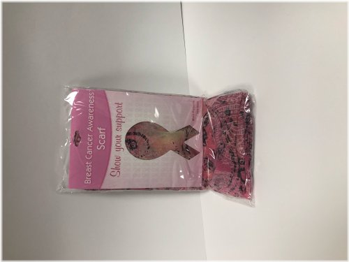 Pink Ribbon Scarf Clip