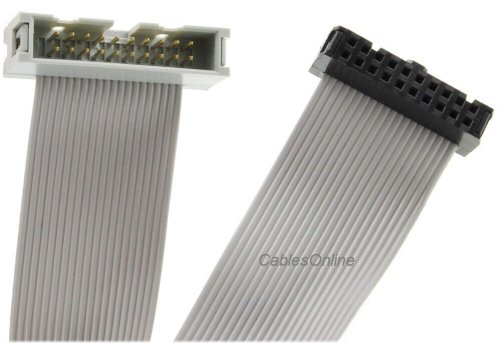 Flat Ribbon Extension Cable - 20 Pin Male/Female IDC Connector