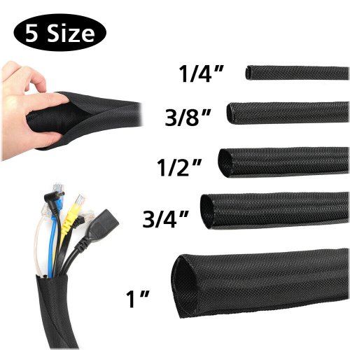 FlexiShield Cable Management Sleeve for Tangle-Free Wires