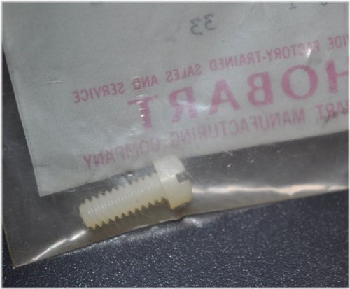 Retro Kitchen Equipment Part "Hobart Gage Plate Nylon Machine Screw