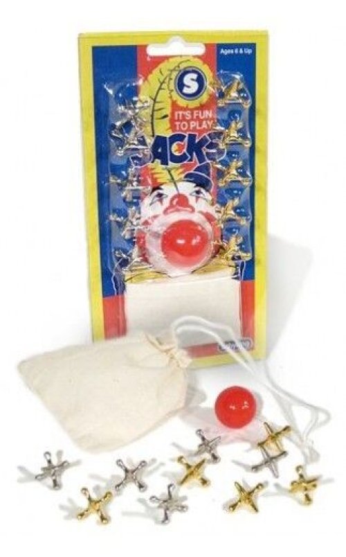 Retro Jacks Set in Cloth Bag