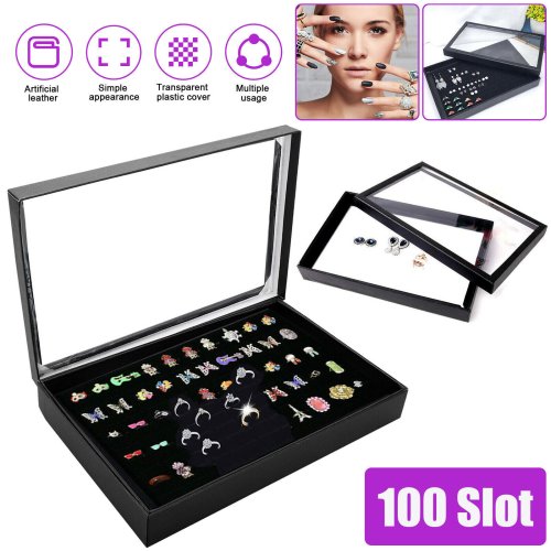 JewelKeep 100-Slot Display and Storage Case