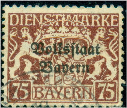 Bavaria Stamp, Scott # O31, Used, Fine-Very Fine