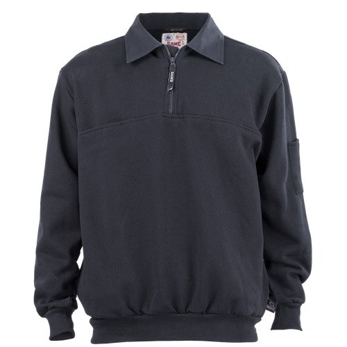 Firefighter Canvas Collar Job Shirt - Navy