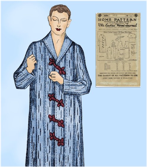 1920s Nightshirt Sewing Pattern - Size 42