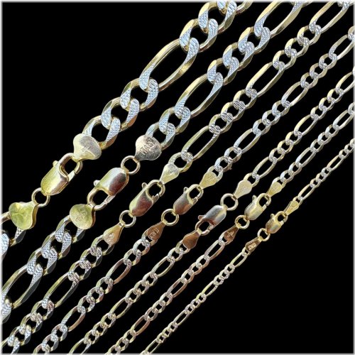 Figaro Diamond Cut Chain