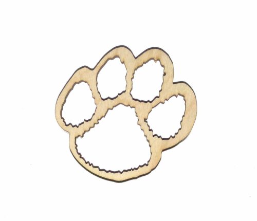 Paw Print Unfinished Wood Cutout