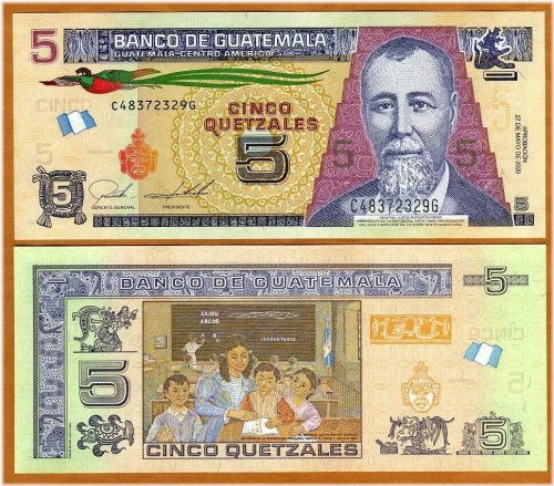 Quetzal Bill from Guatemala, 2020