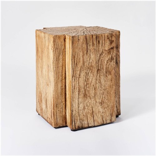 Concrete Stump Accent Table