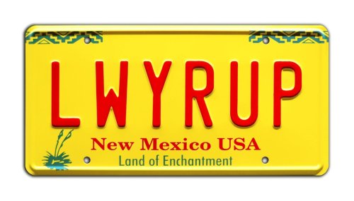 Legal Eagle Prop License Plate