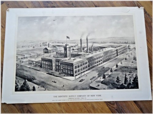 Vintage York PA Dental Supply Advertising Print from 1920