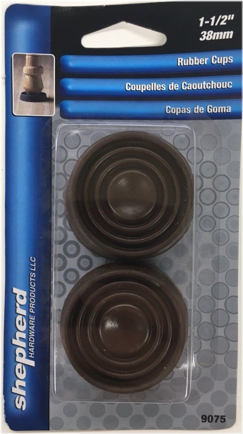 Brown Round Cushioned Caster Cups