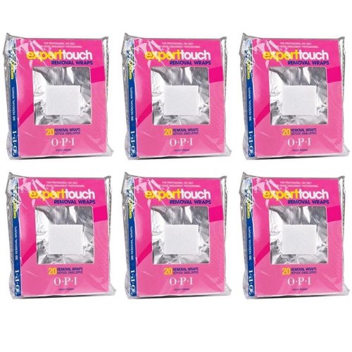 Gentle Gel Nail Polish Remover Foil Wraps - 20 Pcs Pack of 6