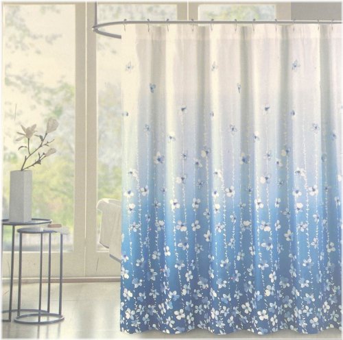Blue Vines Shower Curtain