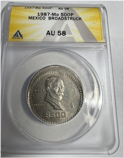 Mexican Numismatic Treasure: 1987 500 Peso Broadstruck Error Coin