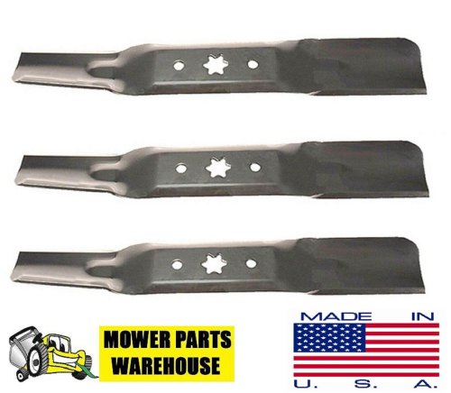 Triple Blade Set for Cub Cadet RZT L50, S50, XT1, LT50, and GT50 Mowers