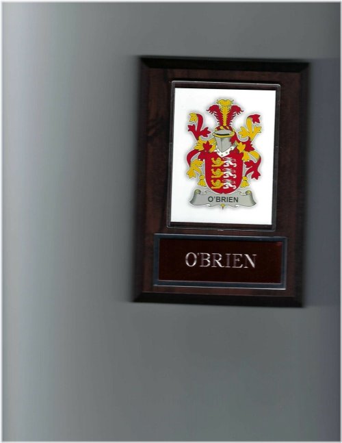 Heritage Shield Plaque - Personalized Family Crest and Genealogy Display