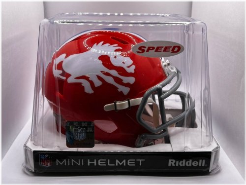 Broncos Throwback Autographed Mini Helmet