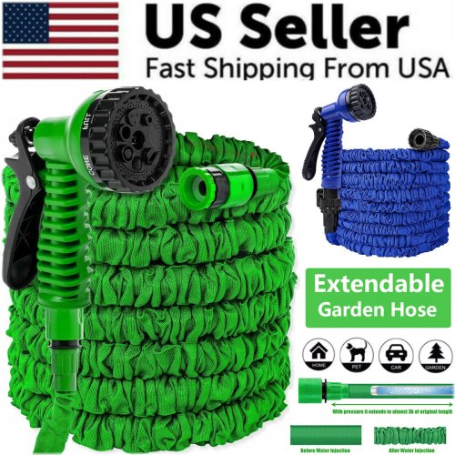 FlexFlow Garden Hose with Adjustable Nozzle