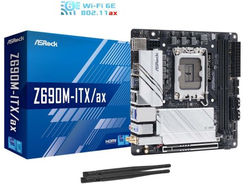 Zephyr Mini ITX Motherboard with Intel Z690 Chipset and DDR4 Support