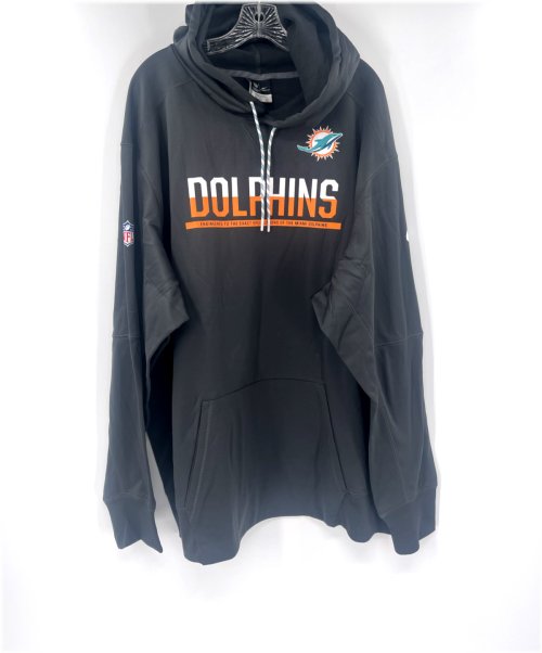 Split Logo Grey Hoodie from Miami Dolphins' Official Collection