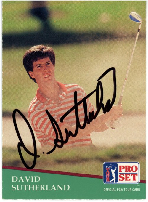 David Sutherland 1991 Pro Set #42 Trading Card Autographed