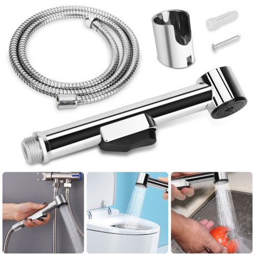 HygieneSpray Stainless Steel Handheld Shower Kit