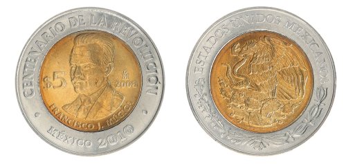 Mexican Commemorative 5 Pesos, 2008