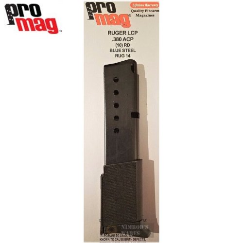 Ruger LCP 380ACP Magazine with Grip Extension - 10 Round Capacity