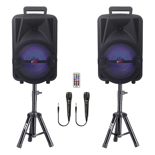 PartyPro Sound System with Wireless Mics and Stands