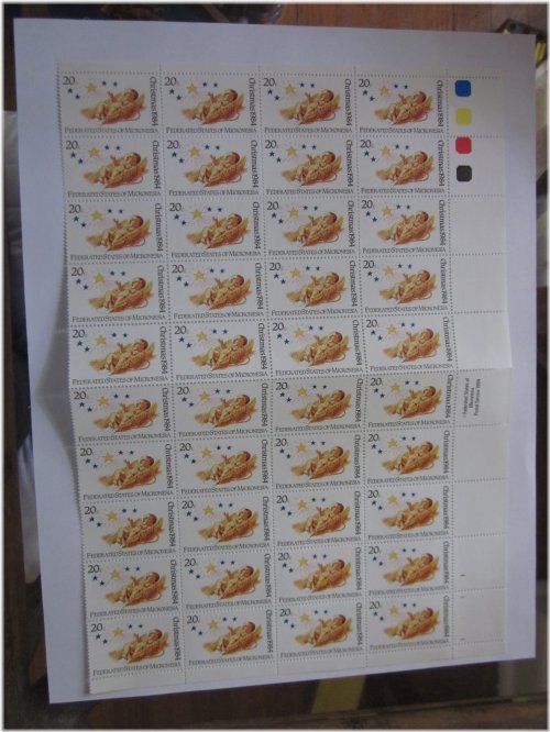 Micronesian Airmail Christmas Stamp Set