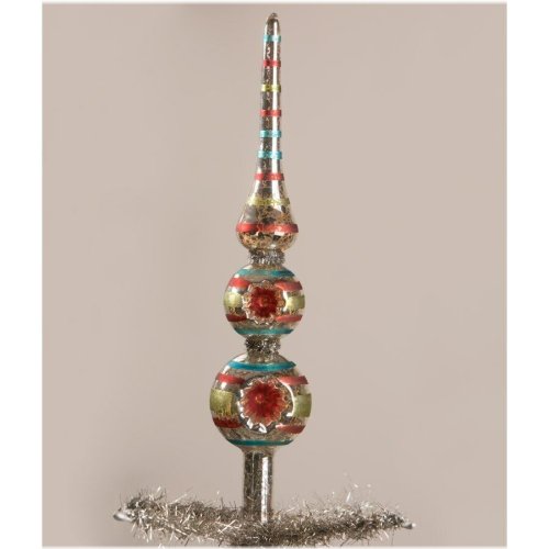 Mercury Glass Finial Christmas Tree Topper