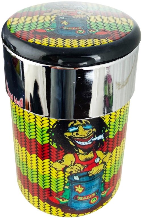 Rasta Cylinder Ashtray with LED Light