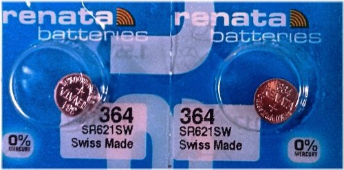 Renata SR621SW Battery Pack (2 Pieces) - Authorized Seller with Free Shipping