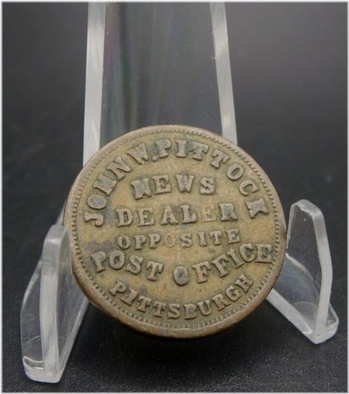Pittsburgh Indian Head News Dealer Token